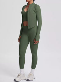 The Lucia Three-Piece Tank, Jacket & Legging Set
