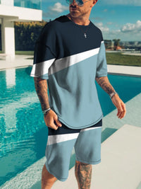 The Vivid Contrast Set – contrast top and shorts set, view 6
