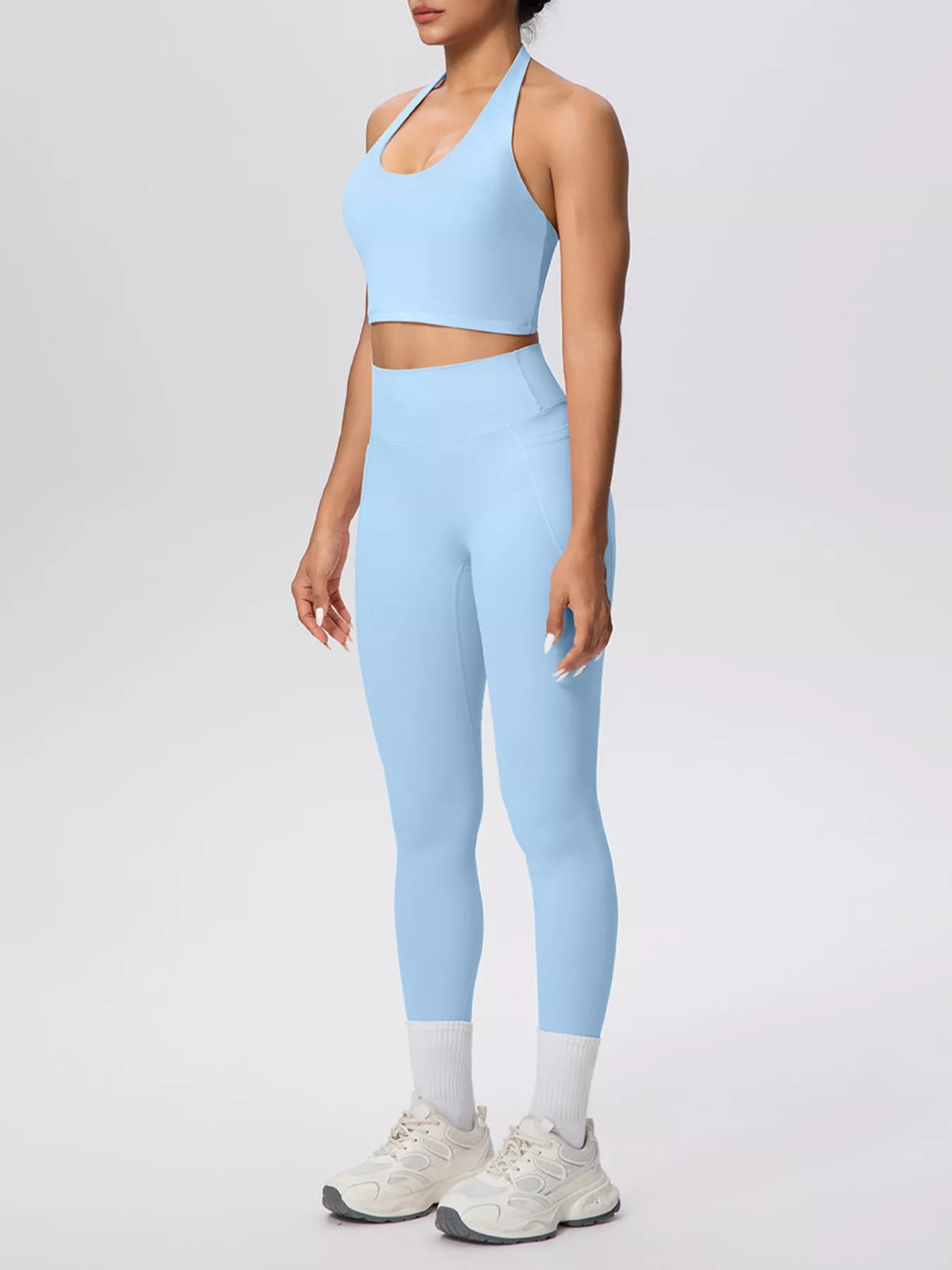 The Lucia Halter Crop Top & Legging Set