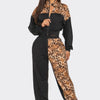 Animal Print Jogger Set