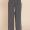 Contrast Waistband Straight Long Pants