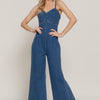 Cami Stretch Denim Jumpsuit