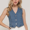Stretch Denim Vest