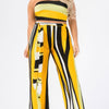 Plus Colorblock Stripe 2 Piece Pants Set
