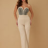 Threaded Twisted Rope Knot Tie Jumpsuit