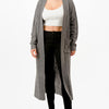 Cable Sweater Long Cardigan