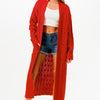 Cable Sweater Long Cardigan