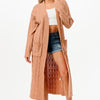 Cable Sweater Long Cardigan