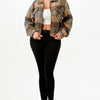 Cropped Flannel Jacket