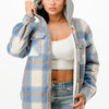 Hooded Plaid Jacket