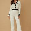 The Trio — Three-Button Statement Jumpsuit