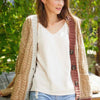 Knit Color Block Cardigan