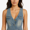 Sleeveless Vest Denim Top