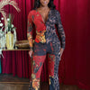 Red Leopard Print Jumpsuit - Scarlet Inferno Jumpsuit