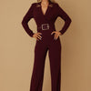 Blazer Jumpsuit for Women - Chic Long Sleeve Design