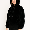 Plush Zip-Up Hooded Jacket