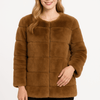 Plush Camel Faux Fur Jacket
