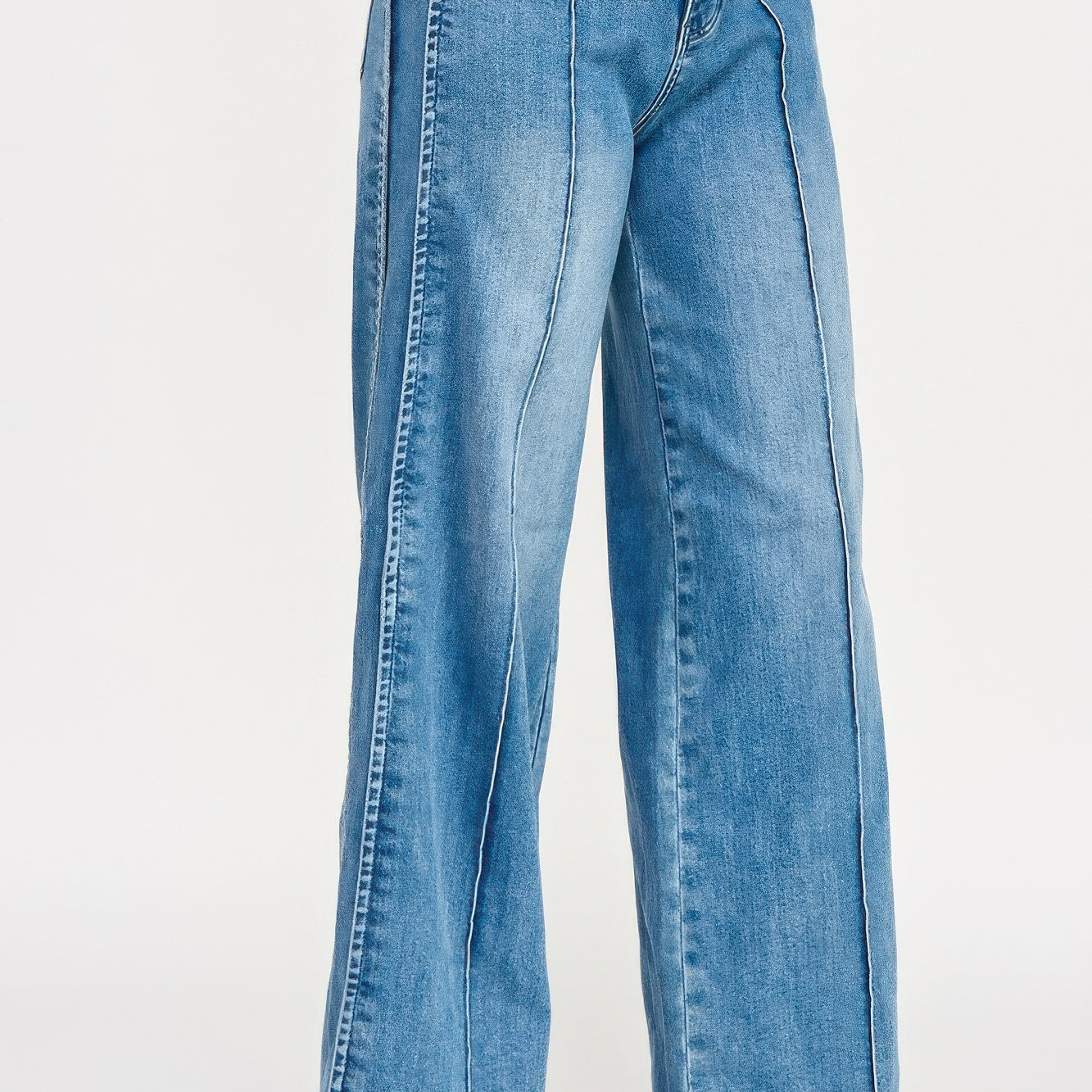 High Rise Wide Leg With Tummy Control displayed on model, featuring a flattering silhouette and supportive waistband.