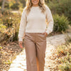 Faux Leather Wide Leg Pants