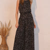 Ink Spot Sleeveless Bubble Jumpsuit
