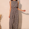 Night Meadow Sleeveless Bubble Jumpsuit