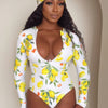 Sorrento Citrus Zip One-piece