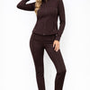 Athletic Workout Lounge Zip Up Jacket And Pant Set