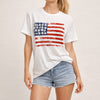 Vintage Americana Distressed Flag Graphic Tee