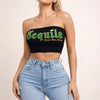 Tequila Graphic Bandeau Tube Top
