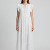The Gabrielle — Solid Cap Sleeve Midi Dress