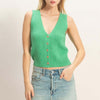 V-Neck Button-Front Knit Tank — Summer Essential