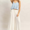 Wide-Leg Flap Pocket Trousers — Relaxed & Refined