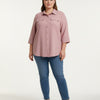 Sand Utility Button Front Shirt Tunic