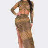 Top And Long Skirt Set