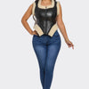 Bucle Trim Leather Vest