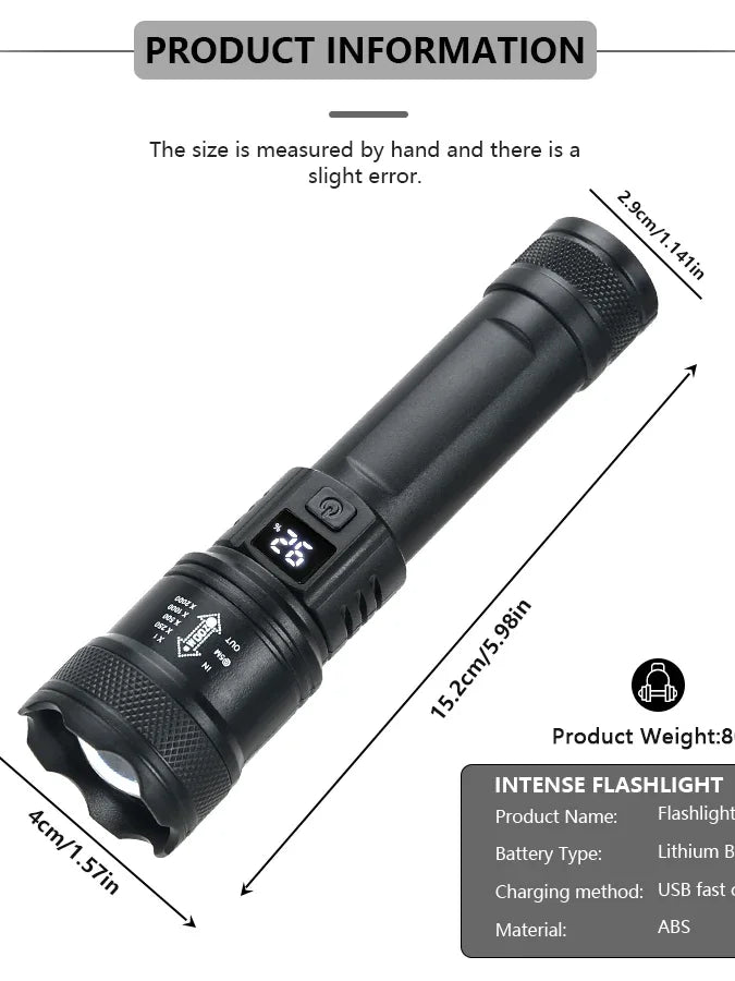 PowerBeam 2000LM Tactical Flashlight 3