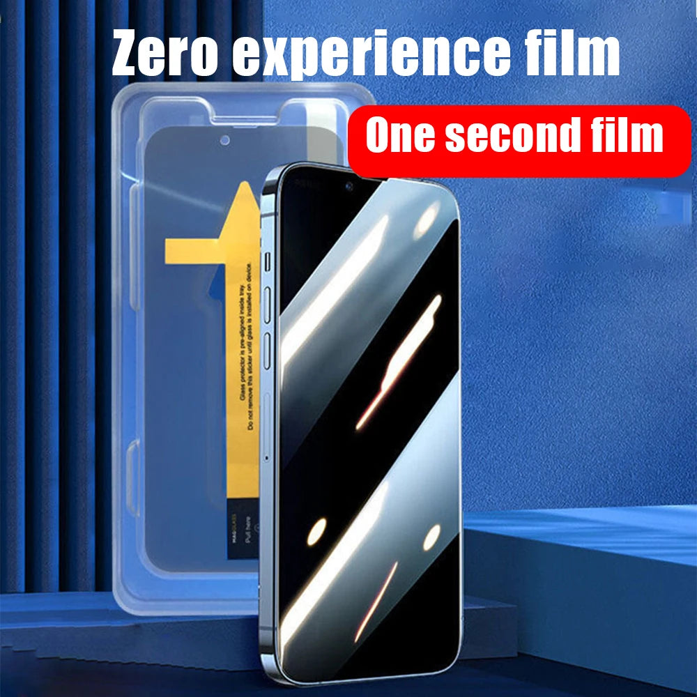 3-Pack Easy-Apply Protective Screen Film for iPhone - Perfect Alignment Guaranteed