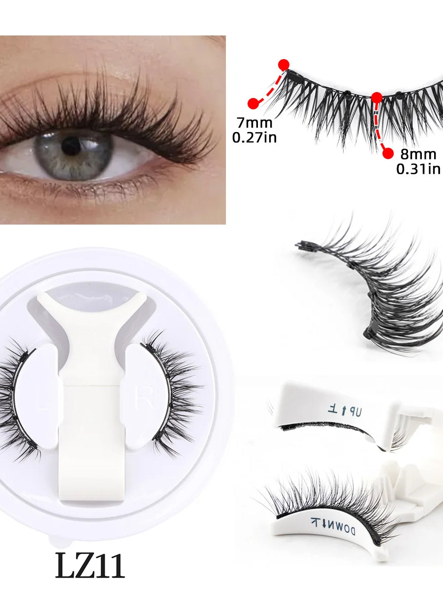 Natural-Look Magnetic Faux Mink Lashes All