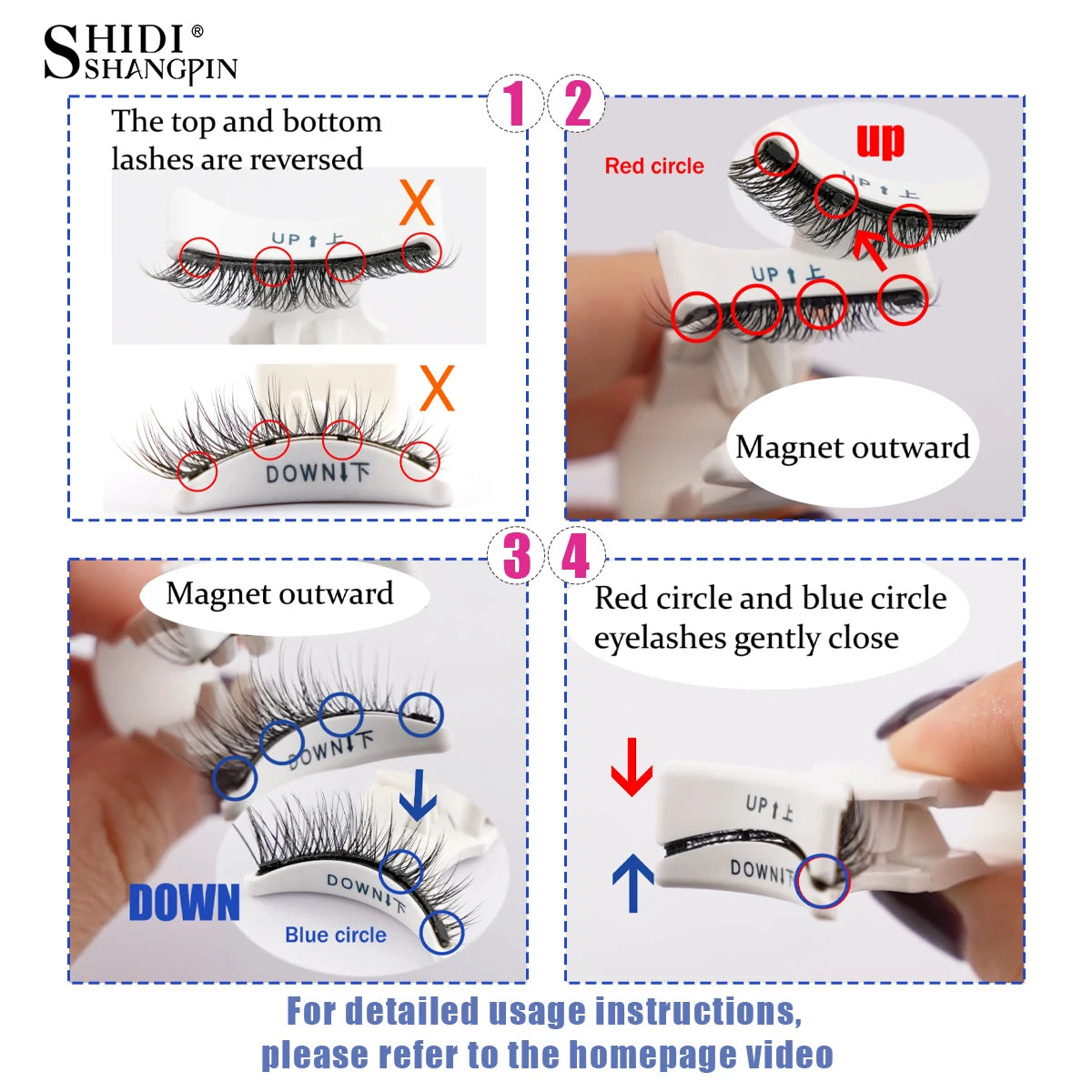 Natural-Look Magnetic Faux Mink Lashes