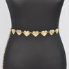 Heart Shape Metal Chain Belt