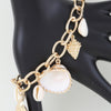 Multi Seashell Charm Chain Bracelet