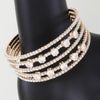 Multi Jeweled Cuff Bracelet