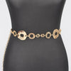 Hammered Metal Chain Belt
