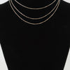 Triple Sleek Chain Necklace