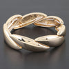 Shiny Overlapping Leaves Bracelet