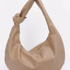Embossed Faux Leather Big Hobo Bag