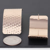 Indented Curved Plate Earrings