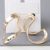Abstract Shiny Bend Earrings