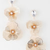 Jewel Flower Teardrop Earrings