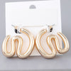 Shiny Wave Bend Earrings